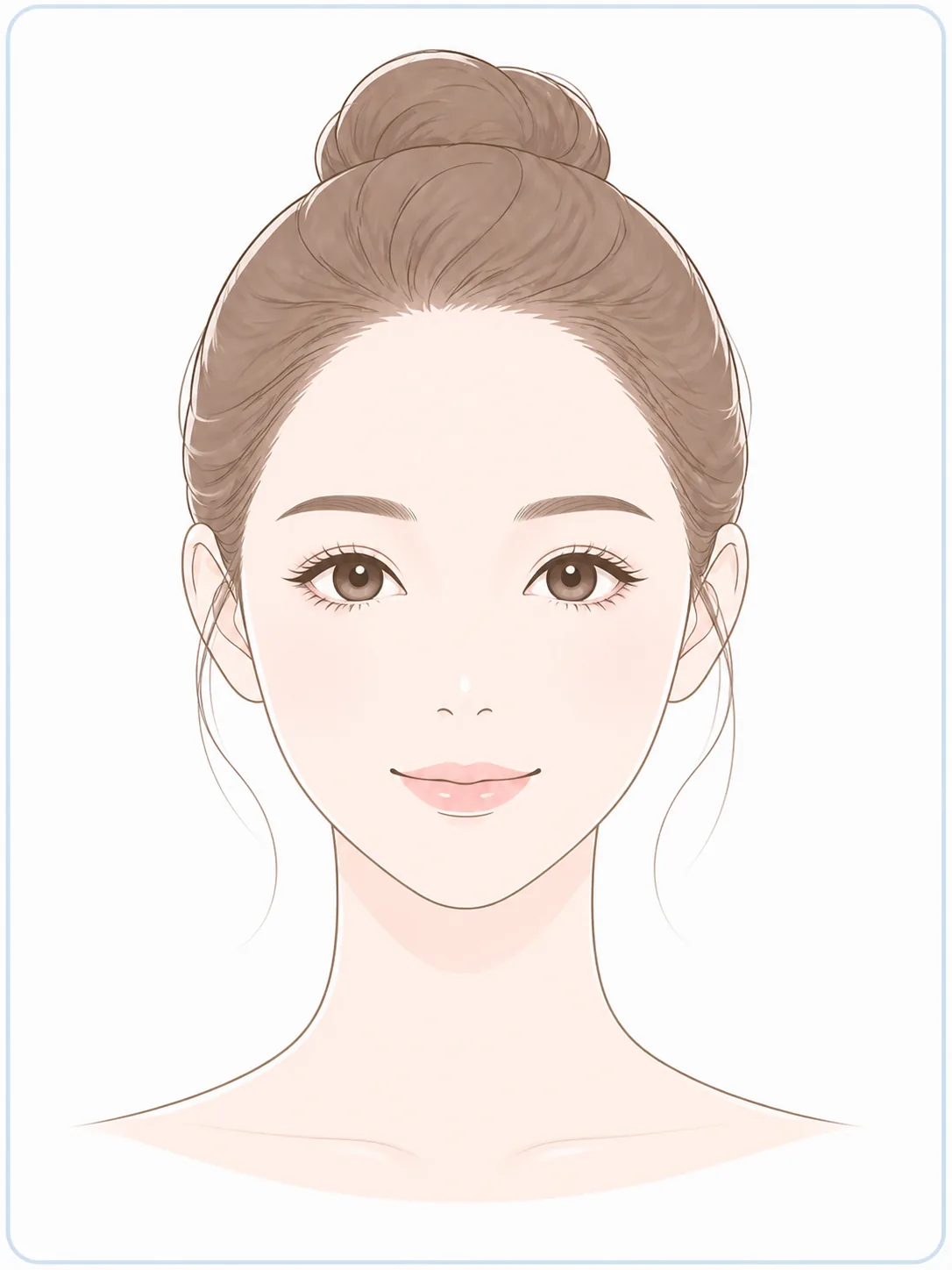 二重形成（埋没法・切開法）のイラスト