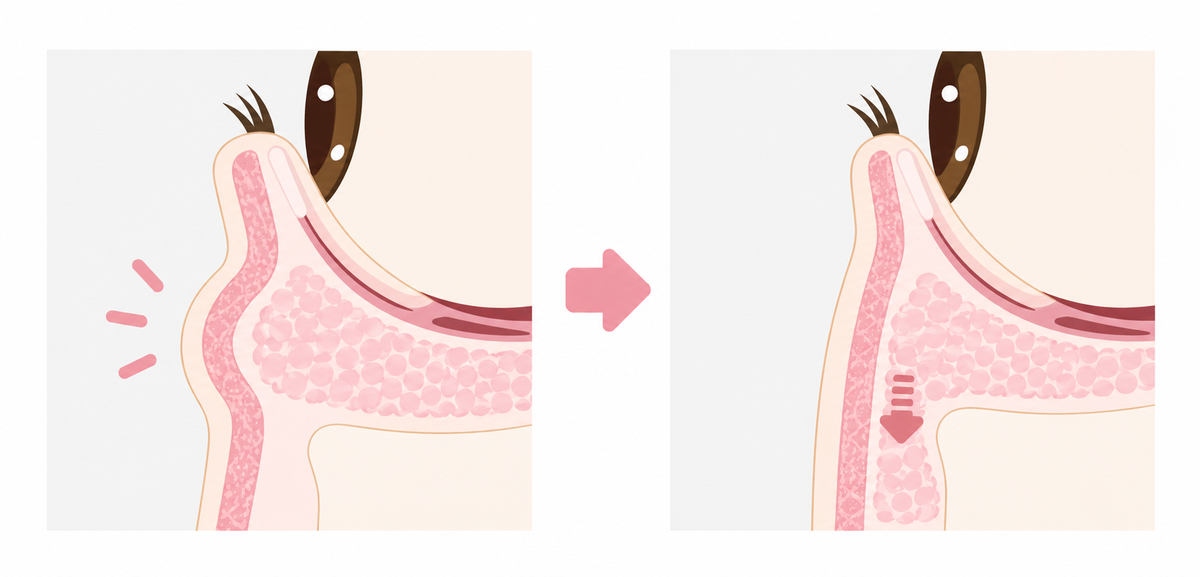 ハムラ法／裏ハムラ法の説明イラスト